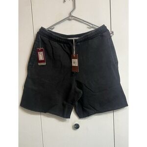 Men's Mitchell & Ness Black Chicago Bulls French Terry Tonal Fleece Shorts Sz M